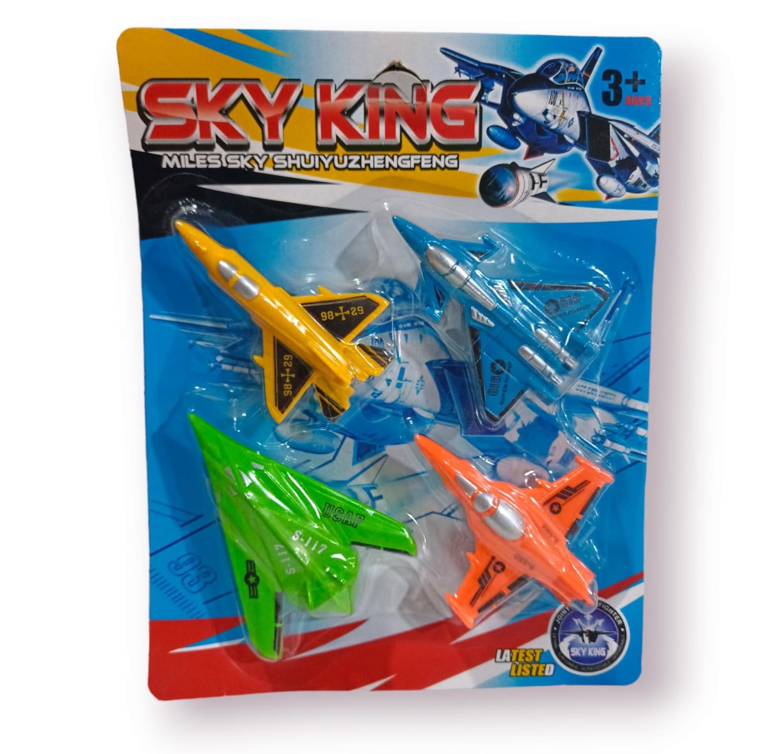 AVIONES X 4 UNIDADES - 10CM