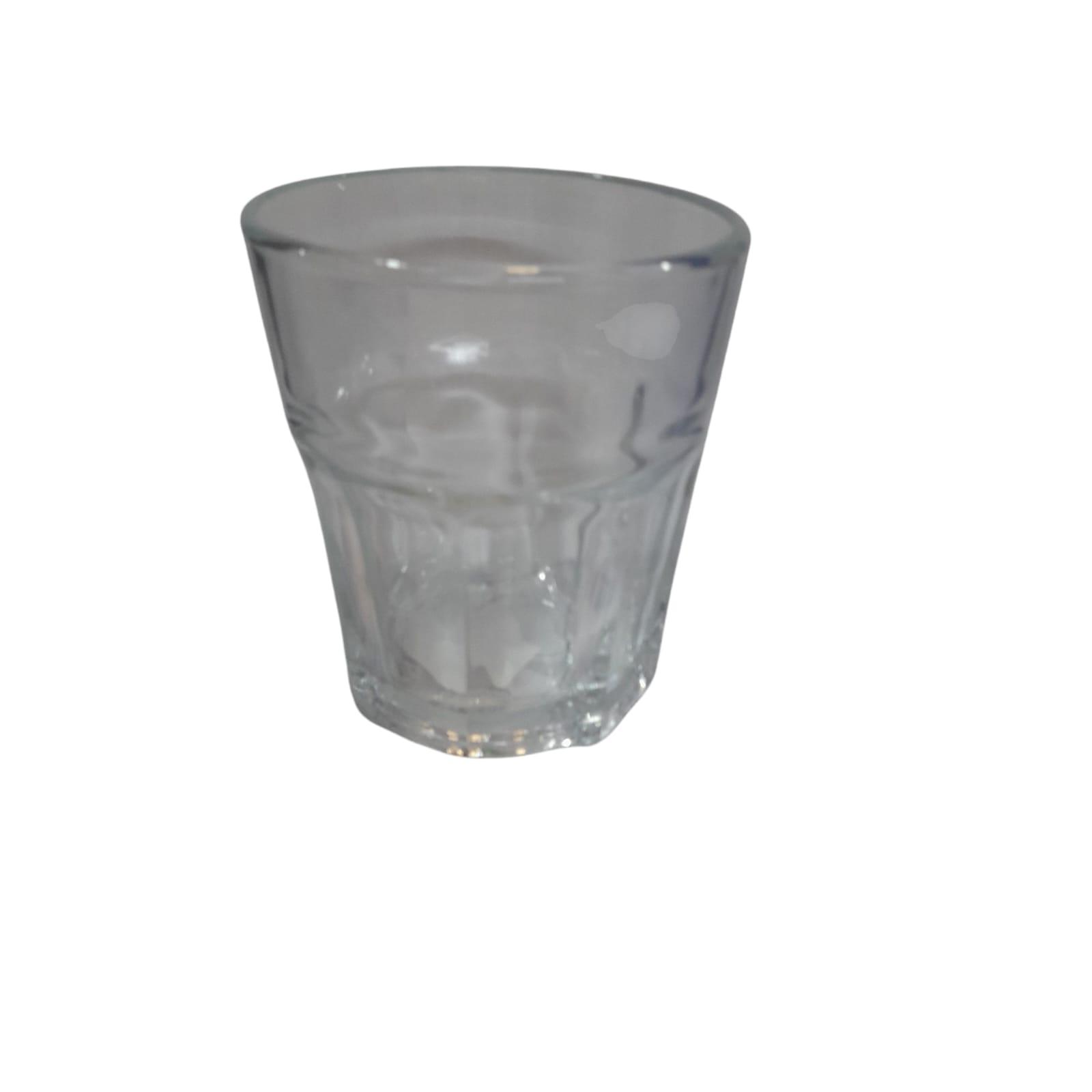 VASO VIDRIO BAJO FACETADO