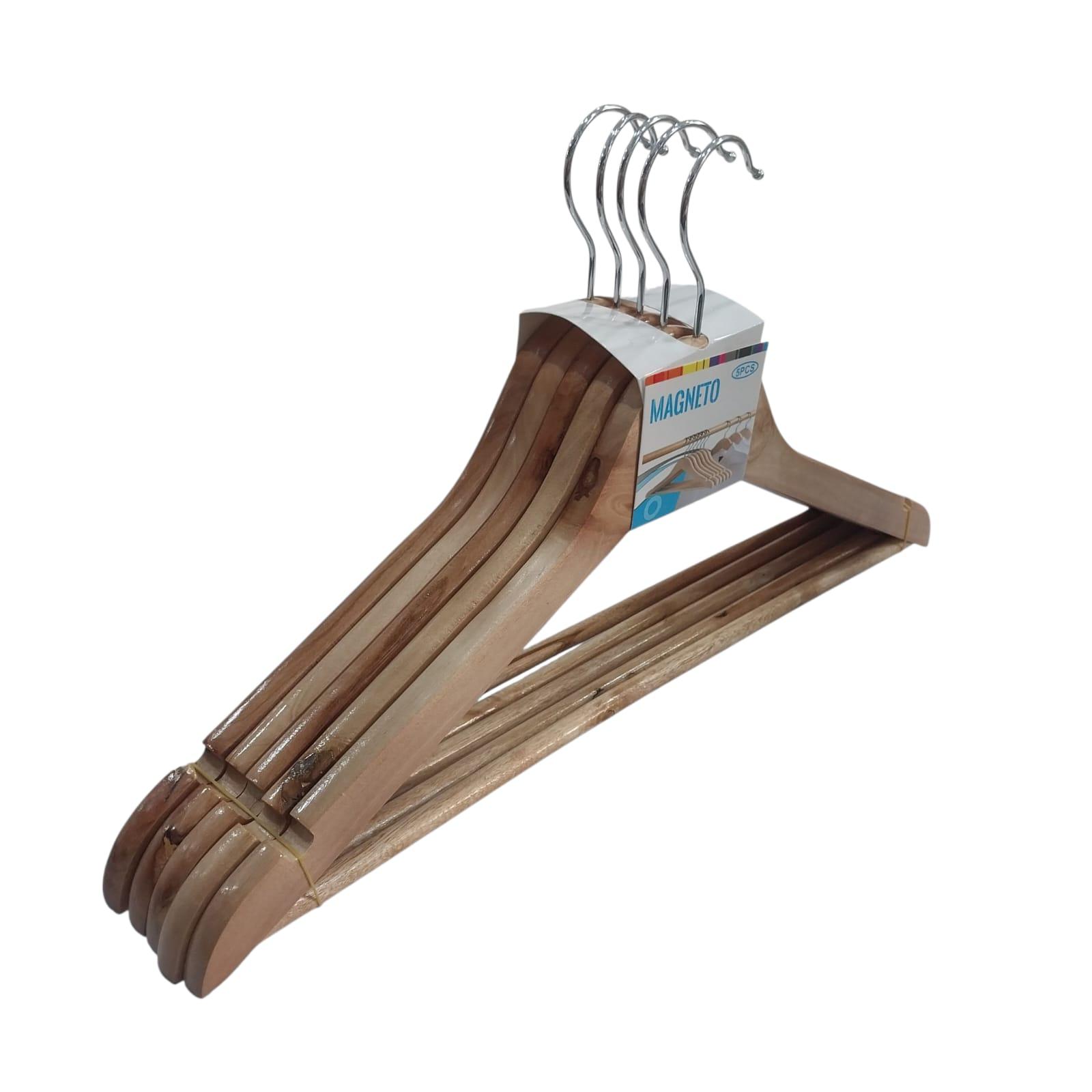 PERCHA X 5 UNIDADES MADERA 