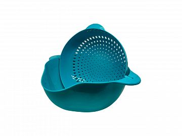 COLADOR PLATICO CON BASE GIRATORIO 23CM