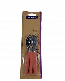 Cucharita Ipanema set x6 salmon  Tramontina