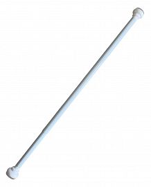 BARRAL METALICO EXTENSIBLE 1.10/2.00 MTS BLANCO