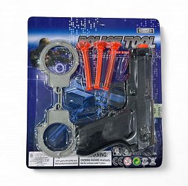 SET DE POLICIA CON ACCESORIOS E/BLISTER