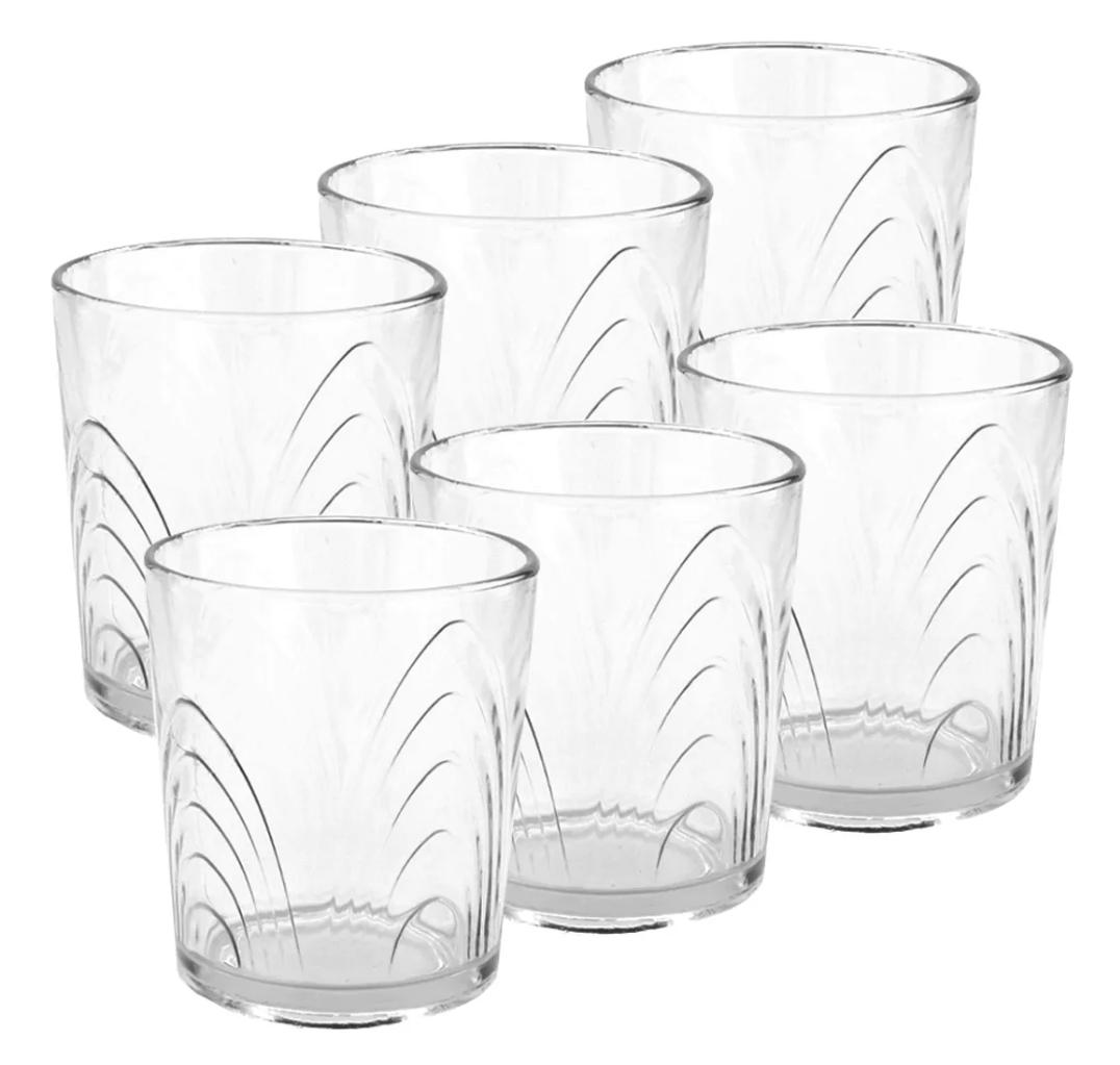 VASO VIDRIO TRAGO CORTO DURAX CORALINE 250ML