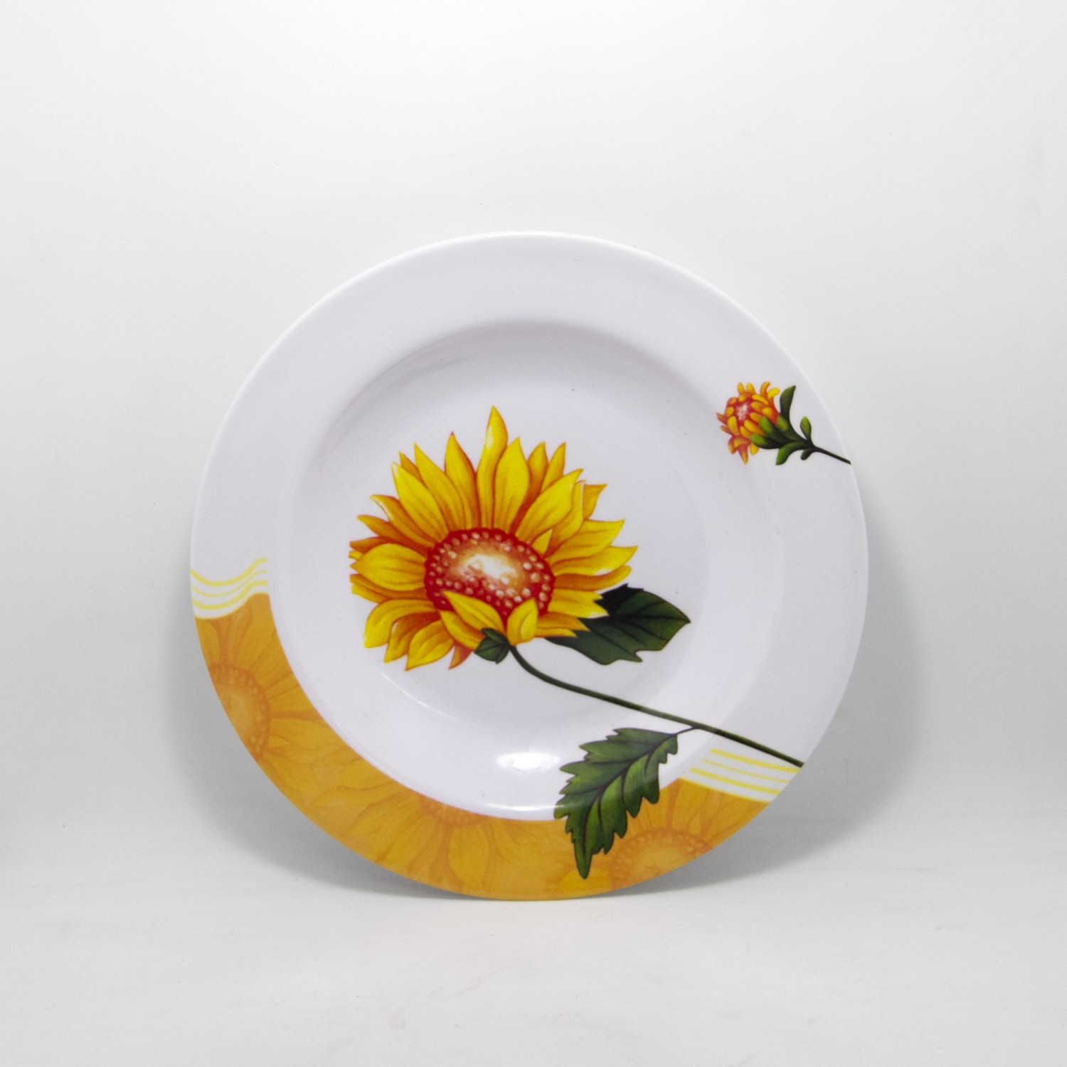 Plato hondo Girasol  melamina  22cm