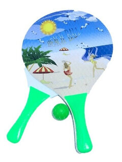 Paleta de madera chica beach ball