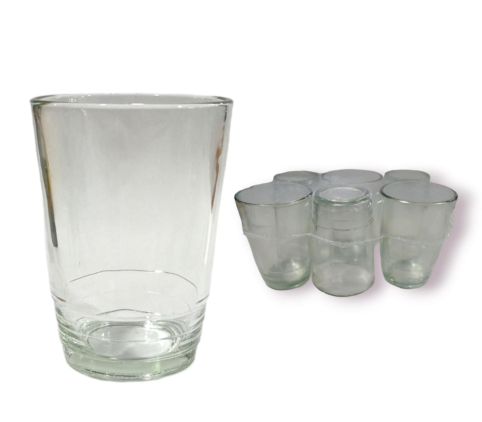 VASOS POINT- PACK X6 UNIDADES- DURAX- VIDRIO-270CC-7X10CM