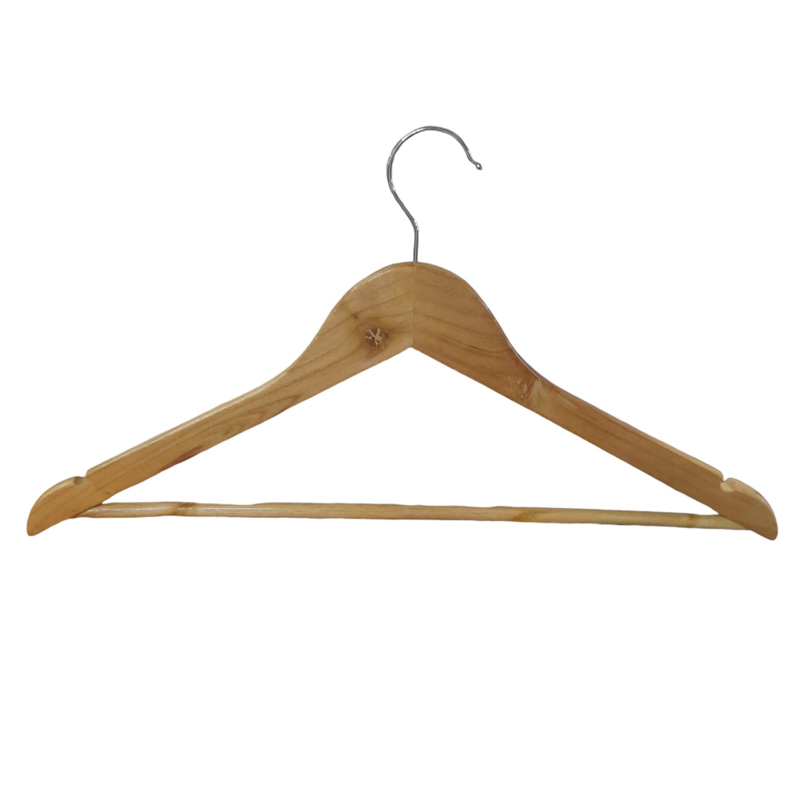 PERCHA MADERA REFORZADA BRILLOSA