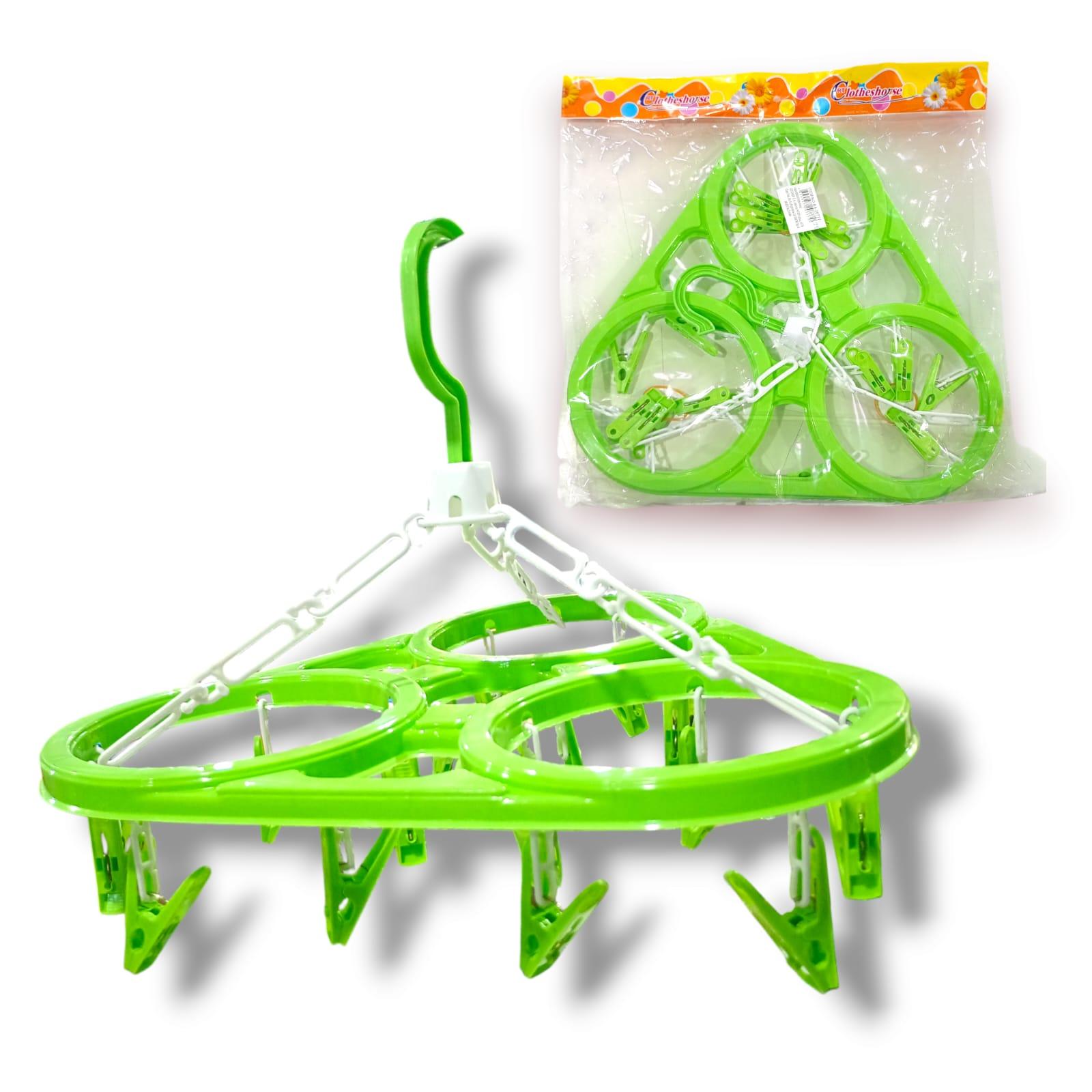 TENDER PLASTICO TRIANGULAR CON 15 BROCHES  30CM