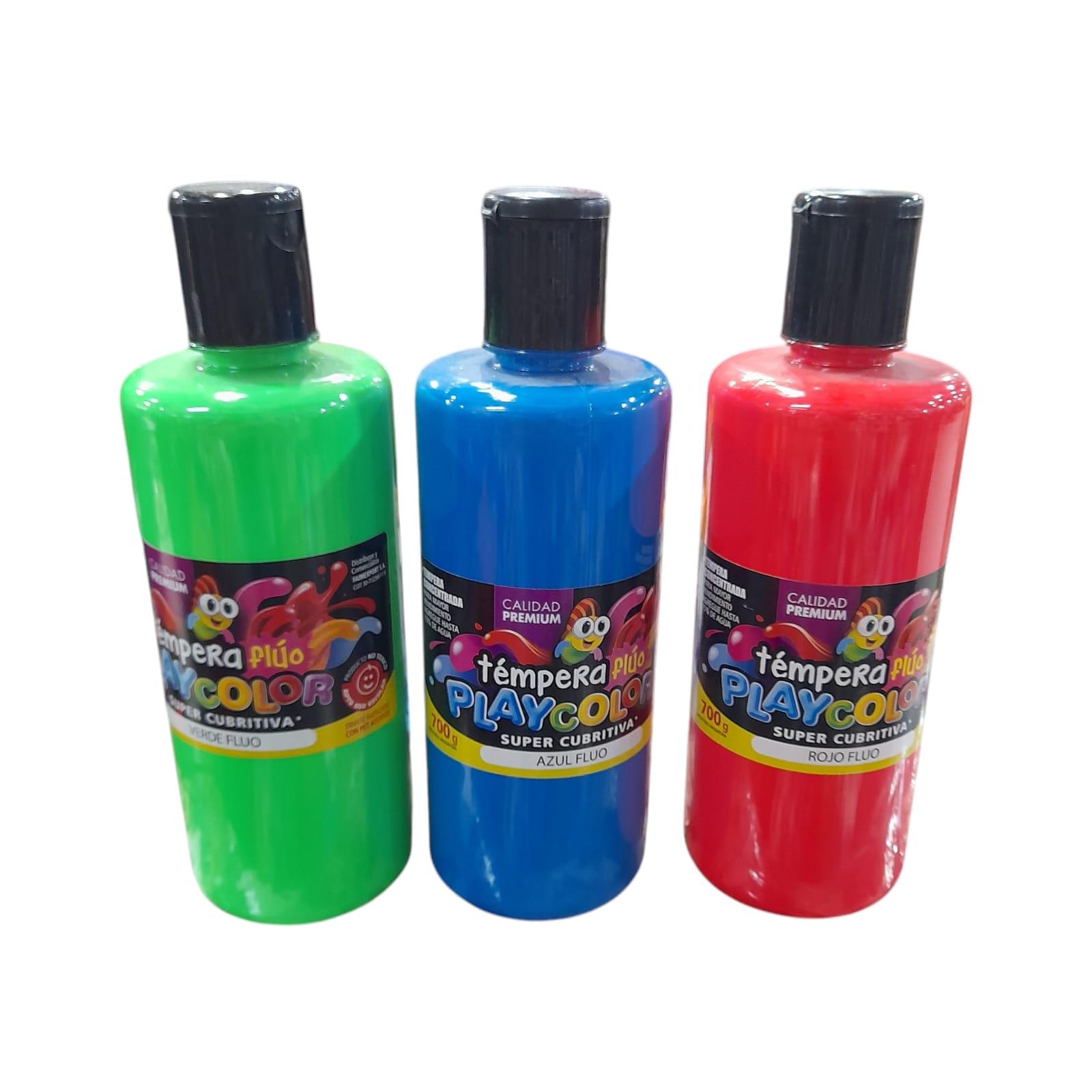 TEMPERA FRASCO 700 GR FLUO PLAYCOLOR