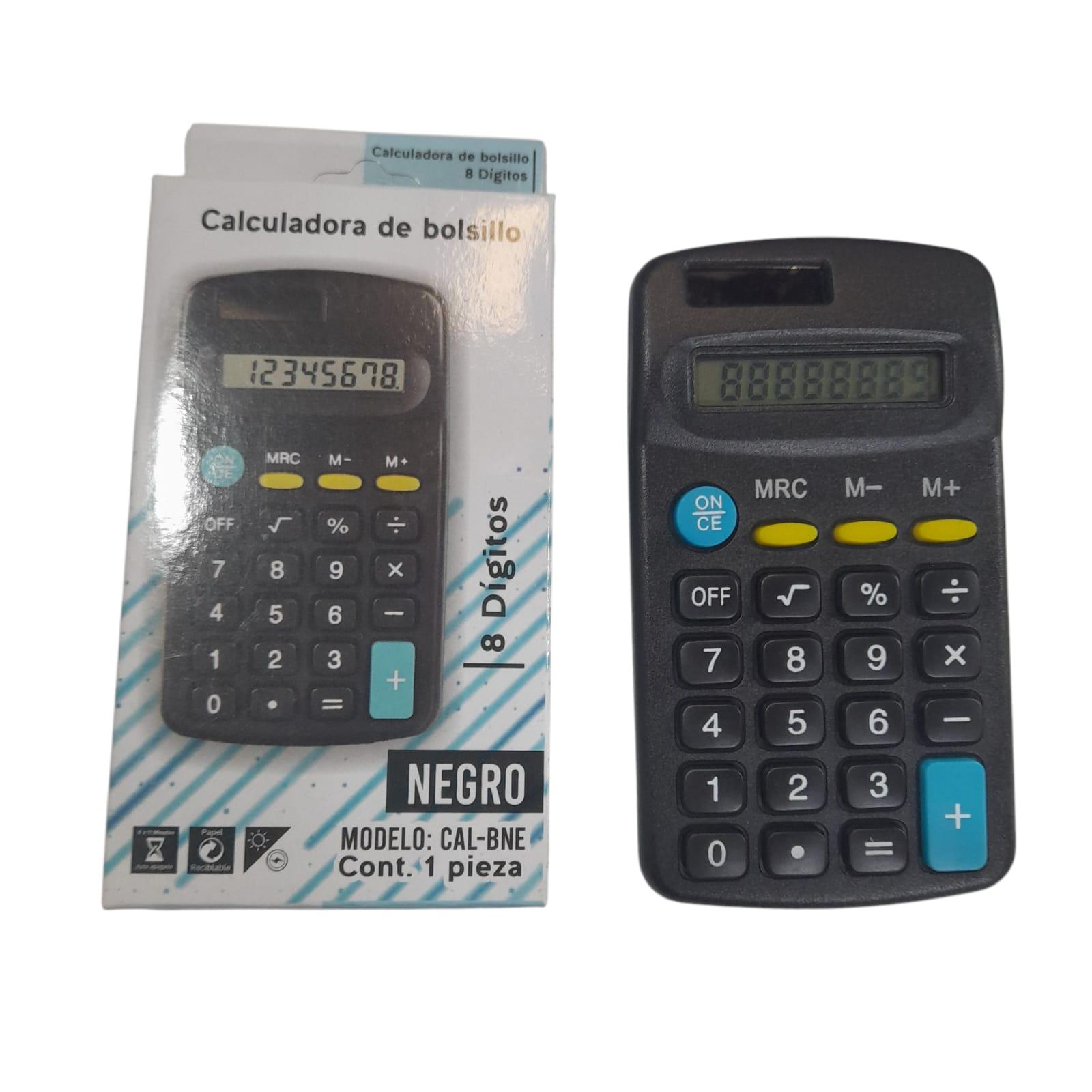 CALCULADORA BOLSILLO 8 DIGITOS