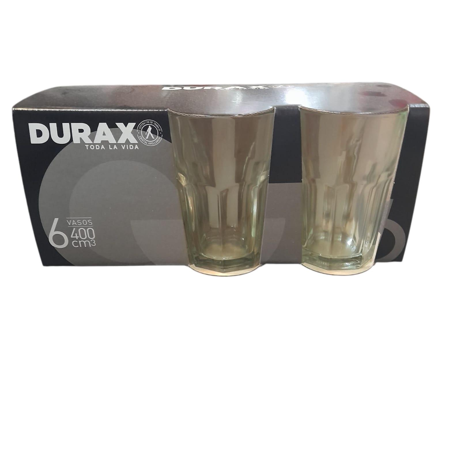 VASO X 6 UNIDADES FACETADO EN CAJA REGALO