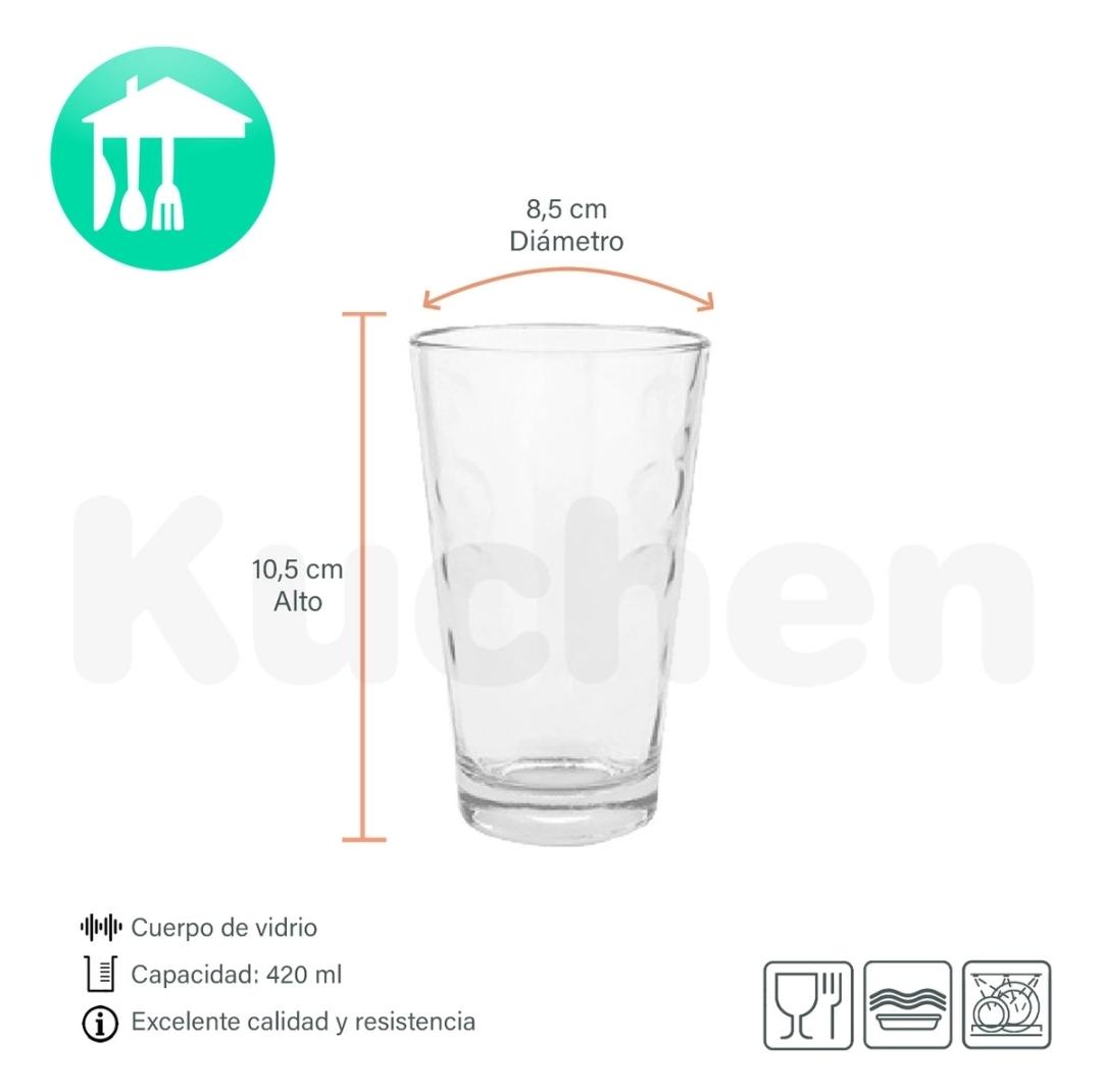  VASO IKEA TRAGO LARGO VIDRIO 420ML DURAX