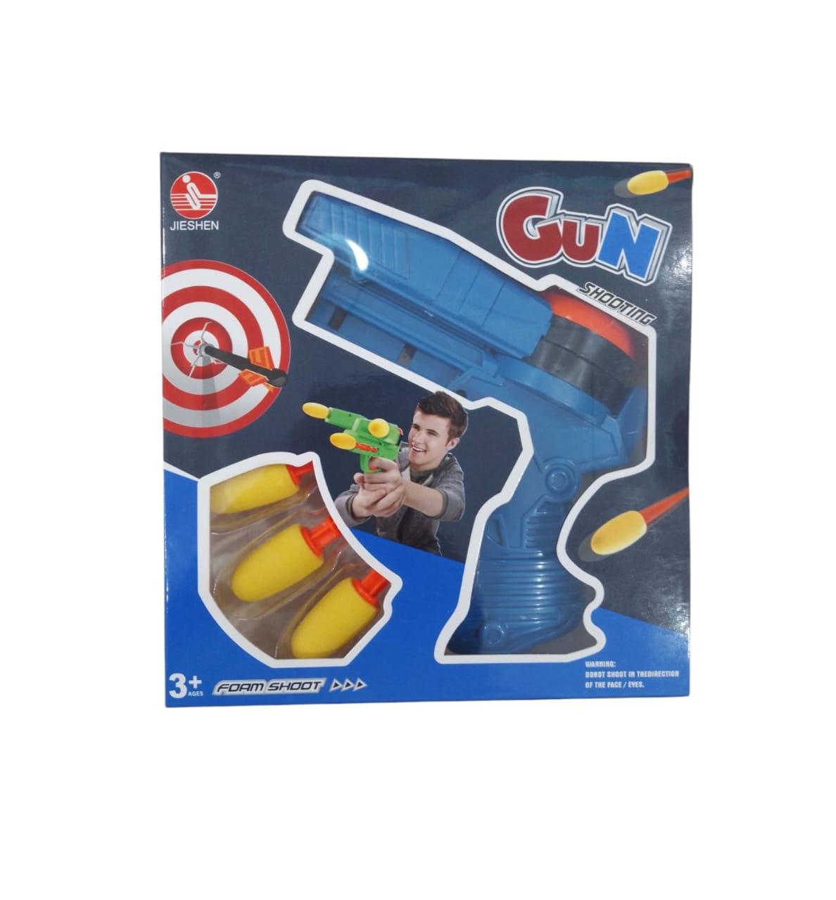PISTOLA LANZA DARDOS EN CAJA
