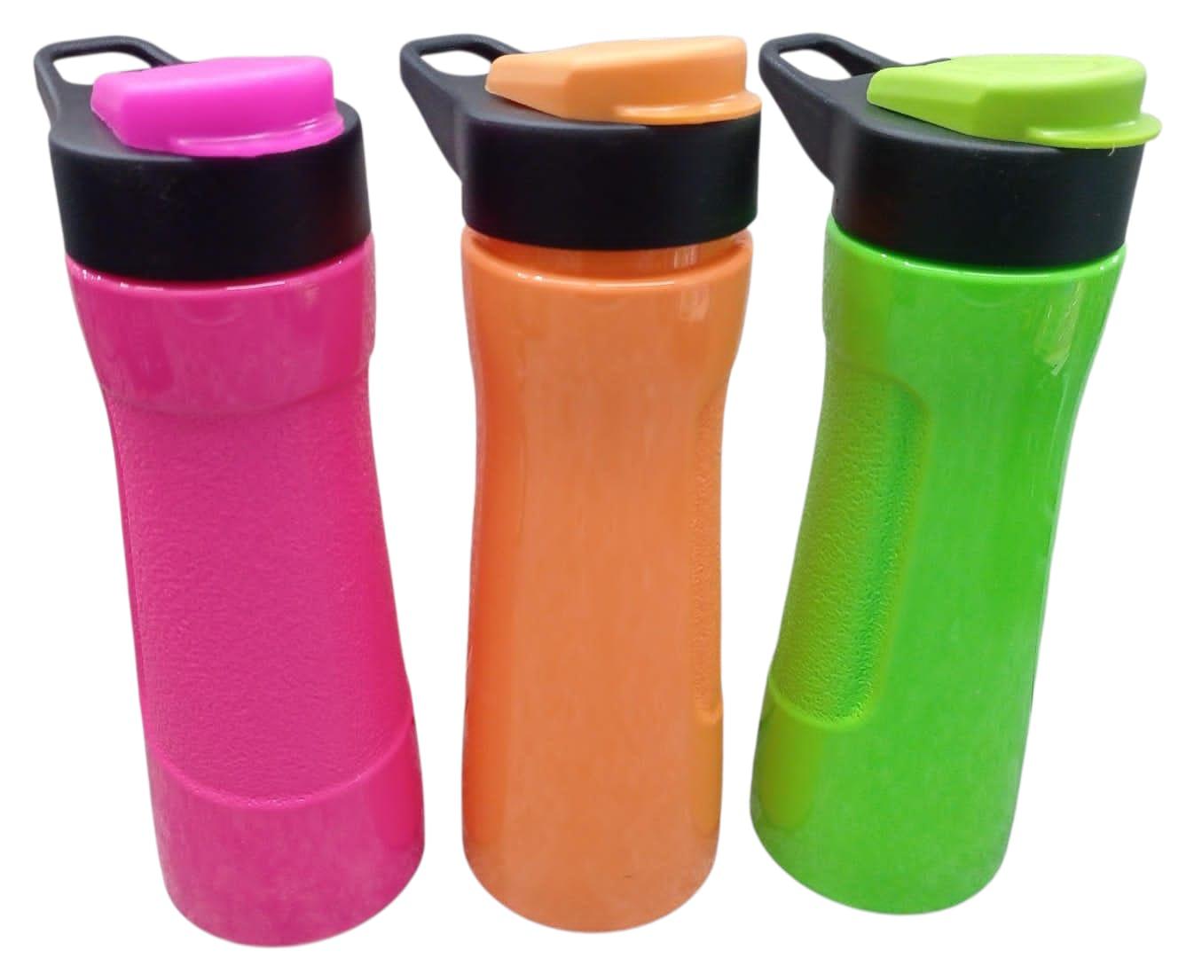 BOTELLA DEPORTIVA FLUO PLASTICA 600CC