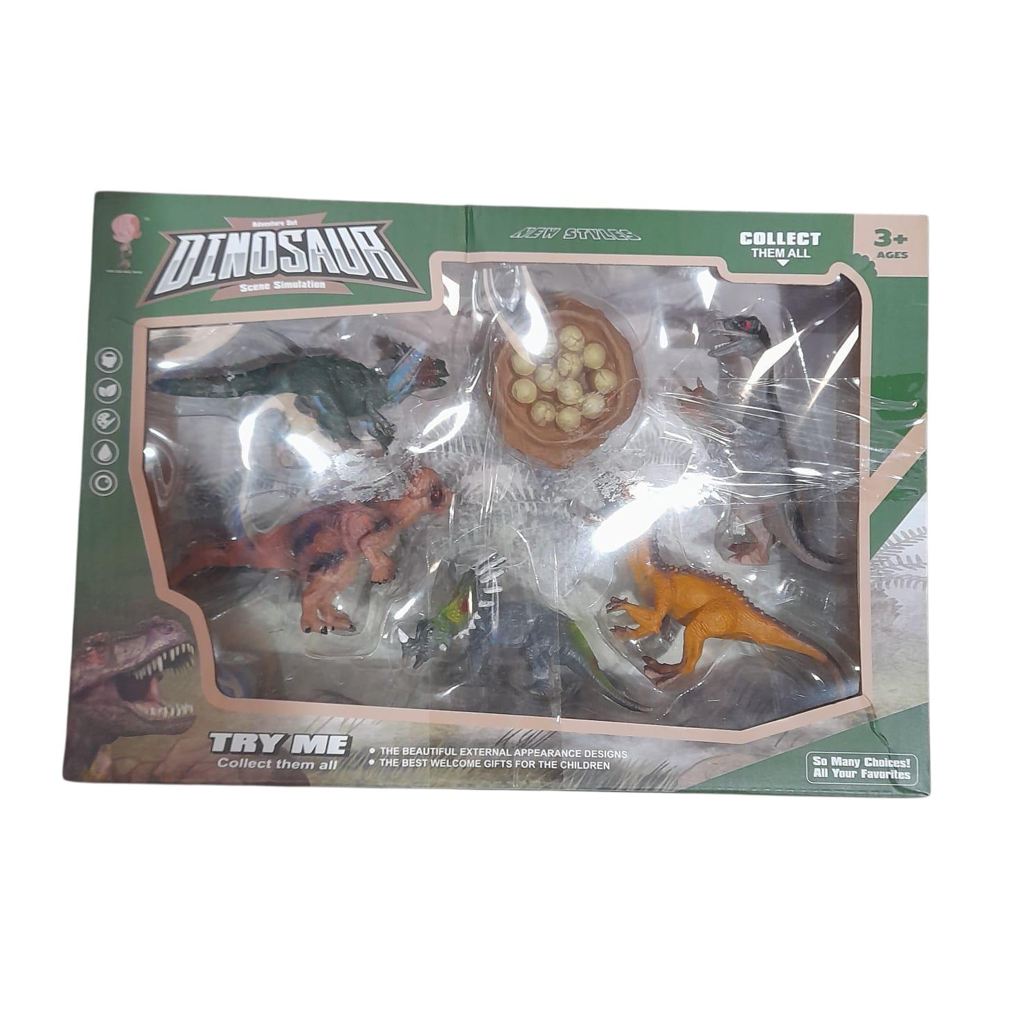 DINOSAURIO CON ACCESORIOS EN CAJA