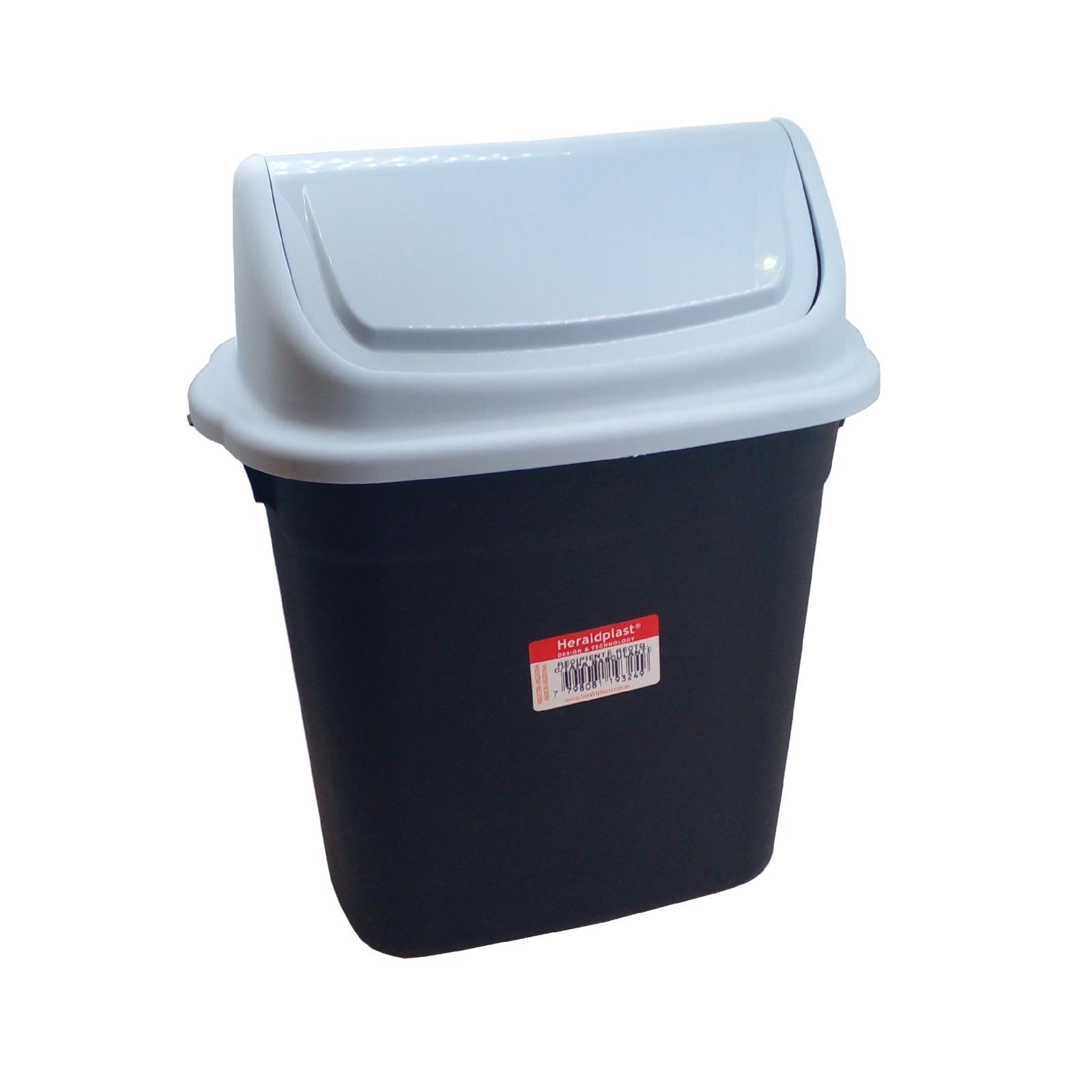 TACHO PARA RESIDUOS TAPA VAIVEN 6LTS 