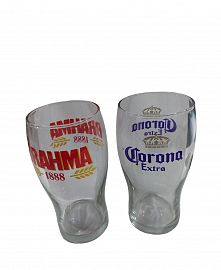 Vaso Pinta de Vidrio  Estampado de Cerveza