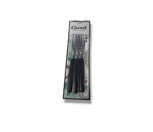 TENEDOR CAROL- X3 - 19CM - COLOR NEGRO