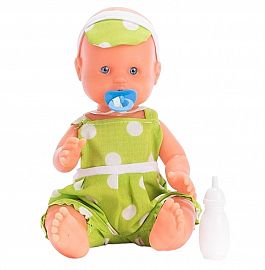 BEBE CON ROPITA Y MAMADERA EN BOLSA 30CM