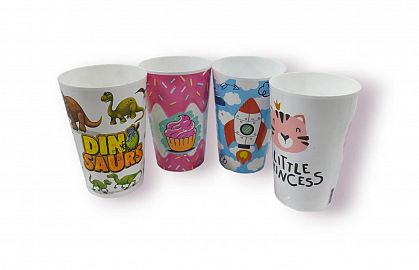 VASO CONICO 400CC INFANTIL- VARIOS MODELOS