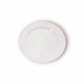 PLATO POSTRE DE MELAMINA BLANCO 20CM