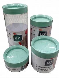 TUPPER SET X 4 CONTENEDORES V/TAMAÑOS PLASTICO
