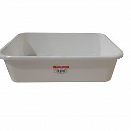 BANDEJA/BATEA 10.5LTS PLASTICA BLANCA