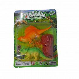 DINOSAURIOS X 3 PLASTICO EN BLISTER