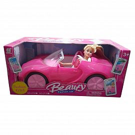 AUTO +MUÑECA ESTILO BARBIE