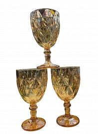 COPA AGUA VIDRIO LABRADA X1 COLOR