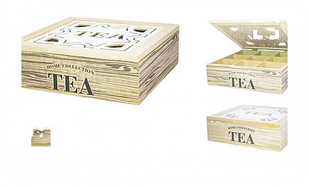 CAJA MADERA 9 DIVISIONES PARA INFUSIONES